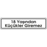 Extra Fix 7x24 cm Pvc 18 Yaş Küçük Giremez Levhası