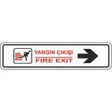 Extra Fix 7x24 cm Pvc Sağ Yangın Çıkışı Levhası