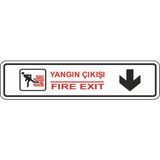 Extra Fix Pvc Yangın Çıkışı Devam Uyarı Levhası