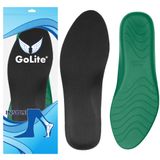 Extra Konfor Ayakkabı Tabanlığı, Memory Foam Hafızalı Topuk Dikeni İç Tabanlığı, Düz Taban - GoLite M24 Insole (Yeşil, 42)