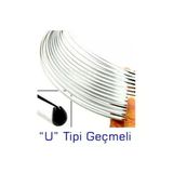 Extra Marketing 2 Metre U Tipi Krom Nikelaj Elkamet Şerit Çıta