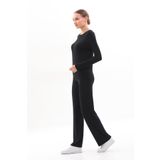 Extra Yumuşak Uzun Viskon Pantolon Home&Outdoor-Siyah