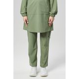 Extreme Cool Modest - Premium Çift Yön Likralı Doktor Hemşire Scrubs Tek Alt Cerrahi Forma (Kadın), Yosun - XL
