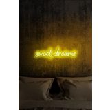 Extremmotif Sweet Dreams Neon Led Duvar Yazısı Dekoratif Işıklı Gece Lambası Duvar Süsü