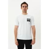 Exuma 1412072-100 Beyaz Erkek T-shirt