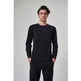 Exuma 1512129 Siyah Uzun Kollu Erkek T-shirt