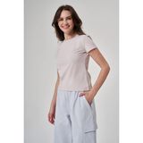 Exuma 1522188 Pudra Pembe Kadın T-shirt