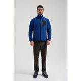 Exuma 2312003 Vişne Royal Blue Tam Fermuarlı Erkek Polar