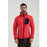 Exuma 2312250 Kırmızı Tam Fermuarlı Erkek Sweatshirt