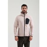 Exuma 2312250 Pudra Tam Fermuarlı Erkek Sweatshirt
