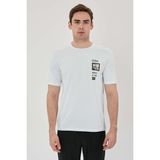 Exuma Erkek Baskılı T-Shırt 1412049 - White