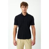 Exuma Erkek Siyah Pike Gömlek - 2XL