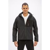 Exuma Erkek Softshell Mont - Siyah - Siyah