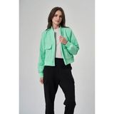 Exuma Kadın Ceket 1521158 Su Yeşili Polyester Modern Stil Normal Kalıp Cepli L Beden - --