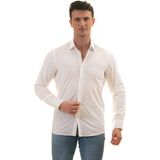 Exve Exclusive Düz Beyaz Sade Karton Kutulu Slim Fit Uzun Kol Erkek Gömlek