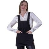 Exve Exclusive Lacivert Çift Cepli Basic Çok Amaçlı Önlük Apron Şef Barista Ressam Işçi Mutfak Önlüğü - Standart