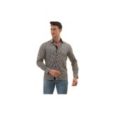Exve Exclusive Siyah Beyaz Pötikareli Karton Kutulu Slim Fit Uzun Kol Erkek Gömlek