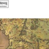 Exvega Lord Of The Rings Middle Earth Map Xxl Mousepad 90 40