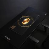 Exvega Lord Of The Rings One Ring Mousepad Xxl 90×40 - Siyah - Altın
