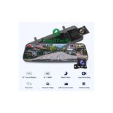Exvol 10 Inc 2,5D Class Dokunmatik Araç Içi Kamera Hd 1080P Yol Kayıt Park Kamerası Gece Görüşlü