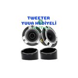 Exvol Audiomax Araç Dome Tweeter 500W 10 Cm Amfi Uyumlu Profesyoneler Için Yuva
