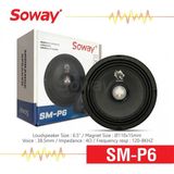 Exvol Soway Sm-P6 16 cm Kurşun Göbek Midrange 300W 100RMS Oto Hoparlör (2 Adet)