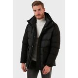 Exxe Erkek Siyah Su Geçirmez Kapüşonlu Kaban, 2XL