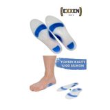 Exxen Ark Takviyeli Taban Düşüklüğü Düz Taban Içe Basma Destekli Anatomik Silikon Ayakkabı Tabanlığı
