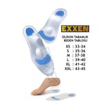 Exxen Tam Ortopedik Anatomik Silikon Ayakkabı Tabanlığı Topuk Dikeni Tabanlık