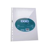 Exxo A4 Delikli Poşet Dosya 100'lü Tekli Beyaz Renk Ölçülerle Pratik Kullanım