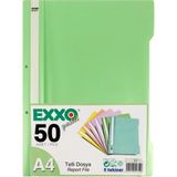 Exxo Pastel Telli Dosya 50'li Nane Yeşili
