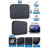 Ey-171 Prime Laptop Tablet Çantası 13 & 13,3 İnç Macbook Air Pro Notebook Füme