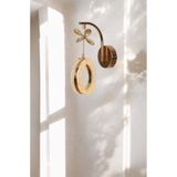 EY-EL TASARIM ALYANS ŞIK LED APLİK KELEBEK TAŞLI SARKIT ROSE GOLD