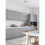 Ey Shop Modern Beyaz Damla Göz Model Tek Renk LED Avize - Beyaz Led Işık