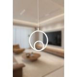 Ey Shop Modern Beyaz Damla Göz Model Tek Renk LED Avize - Günışığı Led Işık