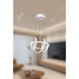 Ey Shop Modern Beyaz Güney Model Tek Renk Lüks LED Avize - Sarı Led Işık