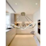 Ey Shop Modern Eskitme Papyon Model 3 Renk Kumandalı (Beyaz & Sarı & Günışığı) LED Avize