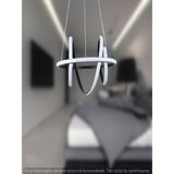 Ey Shop Modern Güney Model 3 Renk (Beyaz / Sarı / Günışığı) Lüks LED Avize - Siyah