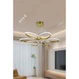 Ey Shop Modern Papatya Model Lüks LED Avize - Eskitme - Gold - Günışığı Led Işık