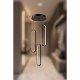 Ey Shop Modern Siyah 3'lü Nordic Sarkıt Model 3 Renk (Beyaz&sarı&günışığı) LED Avize