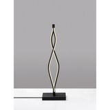 Ey Shop Modern Zigzag Masaüstü Lüks LED Avize - Siyah - Beyaz Led Işık