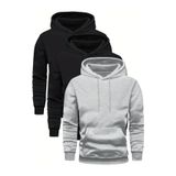 EYAX MODA 3'LÜ ERKEK KAPÜŞONLU SWEATSHIRT
