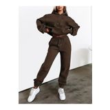 EYAX MODA BÜYÜK BEDEN Eşofman Takımı Kadın - Kapüşonlu Sweatshirt & Jogger Eşofman Altı