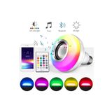 Eyberra Ampul Şeklinde Bluetooth Hoparlör Müzik Çalar Rgb Ledli Lamba Kumandalı Mp3 Çalar Renk Değiştiren