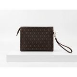 Eych Kadın Casual Clutch Çanta – Günlük Şık Portföy Çanta, Minimal El Çantası - Kahve