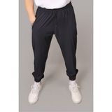 Eydamoon Erkek Lacivert Paraşüt Kumaş Regular Fit Paça Lastikli Cep Fermuarlı Eşofman Altı - 2XL