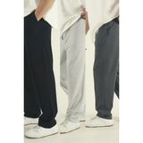 Eydamoon Erkek Siyah-Gri-Füme Baggy Oversize Bol Paça Eşofman Altı - Gri-Siyah