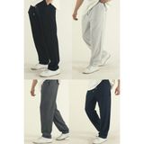 Eydamoon Erkek Siyah-Gri-Füme-Lacivert Baggy Oversize Bol Paça Eşofman Altı - Gri-Siyah