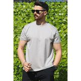 Eydamoon Erkek Taş Regular Likralı Süprem Kumaş %100 Pamuklu Bisiklet Yaka Kısa Kollu T-Shirt - Çok Renkli