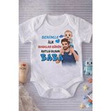 Eydu Baby Annemin Minik Kelebeğiyim Baskılı Çıtçıtlı Bebek Body Badi Zıbın - 00-Beyaz